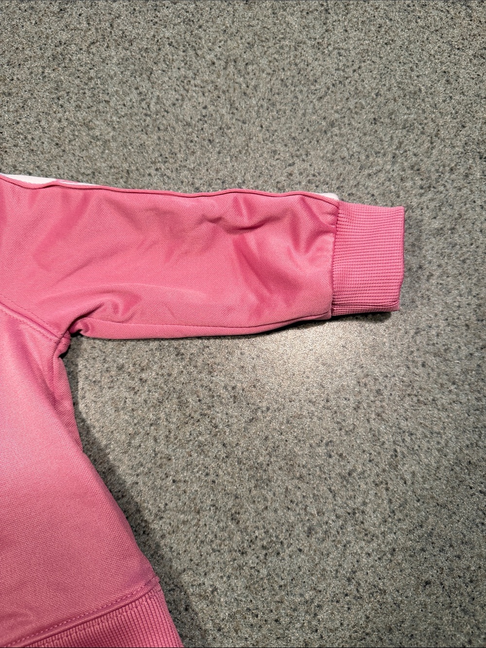 Nike Pink Girls' Zip Track Jacket with White Logo Tape - Picture 7 of 10